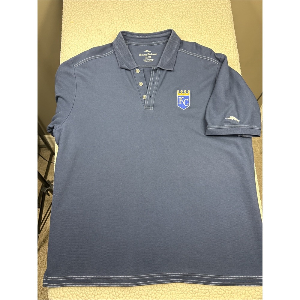 Tommy Bahama Men Kansas City Royals PoloMLB Baseball XL Island Zone NWOT Supima